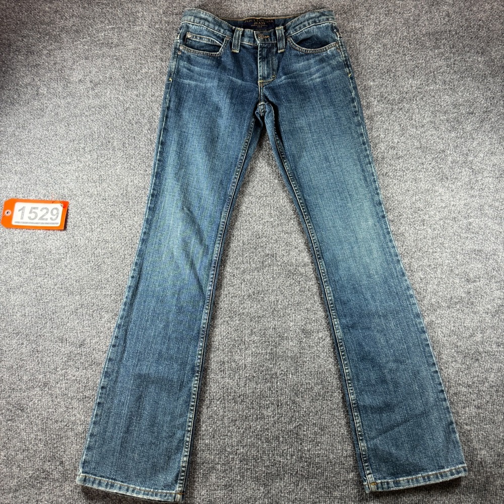 Juicy Couture Jeans Womens 25 Blue Denim Medium Wash Regular Fit Straight Leg
